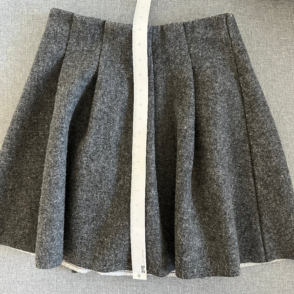 SOLD Oak + Fort Pleated Skirt in Grey - Picture 6 of 11